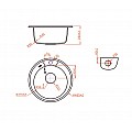 Комплект мивка и смесител 8301 GRAY + 237012 GRAY – Inter Ceramic 11.12.77.0106 – миниатюра 2
